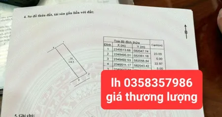 Bán đất 114.2m² ngang 5m giá 4.1 tỷ Xã Nội Bài