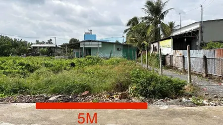 Đất full thổ cư 5x20m vuông vắn, xây dựng được ngay, đường xe tải 8m, sát mặt tiền bùi công trừng