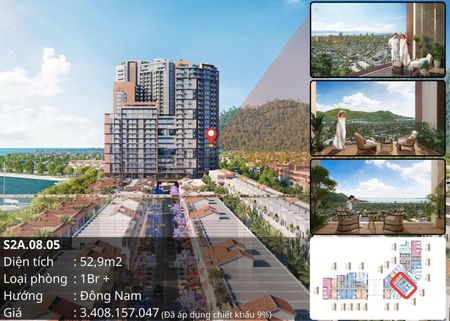 Owner sells 2 bedrooms at good price, can sell to foreigners. 1+ view biển giá tốt bán được cho NNN