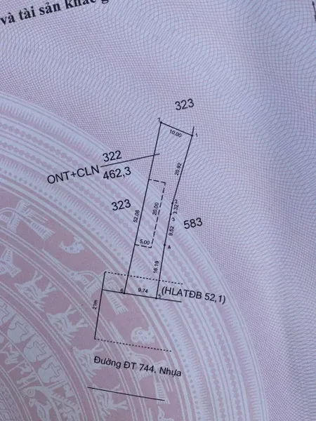 Bán đất mặt tiền DT744 Thanh Tuyền Dầu Tiếng gần giáo xứ Rạch Kiến