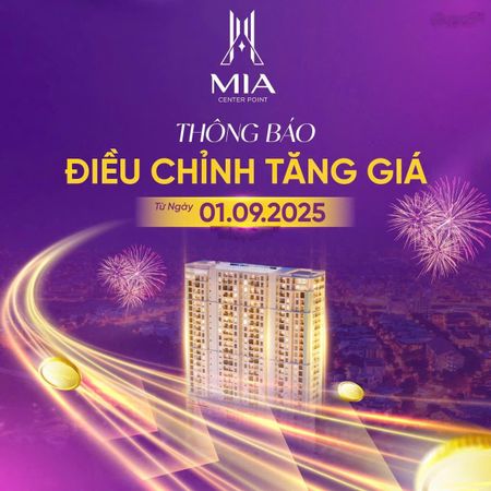 Duy nhất căn hộ Mia Centerpont thuộc trung tâm liên chiểu có mức giá chỉ từ 2 tỷ 612 - 2PN - 64m2