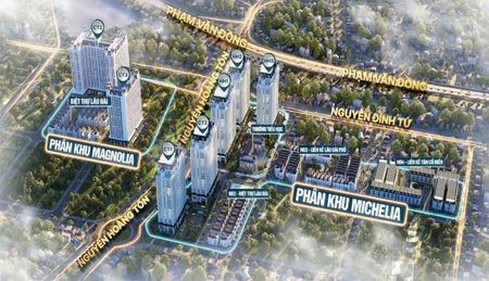 JADE SQUARE- một phân khu thuộc tổng thể khu đô thị phức hợp khi vực Bắc Cổ Nhuế- chèm.