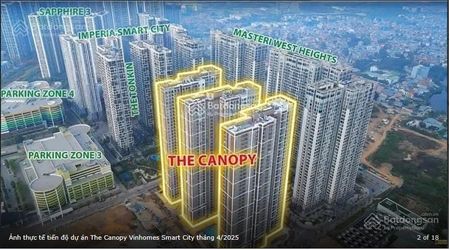 Chính chủ cần bán căn studio 28.9m2, toà TC1 tầng 1810.Giá chỉ 2 tỷ bao phí,The Canopy Residences