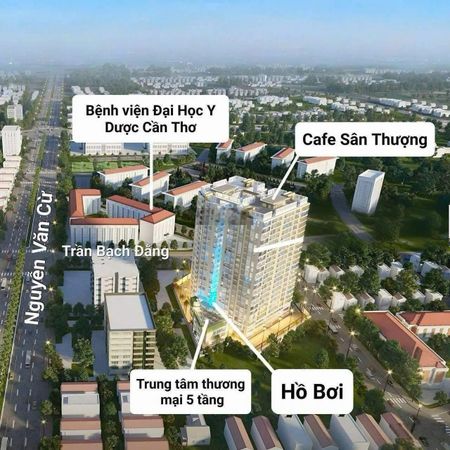 Căn hộ 3PN đối diện đại học Y Dược Cần Thơ