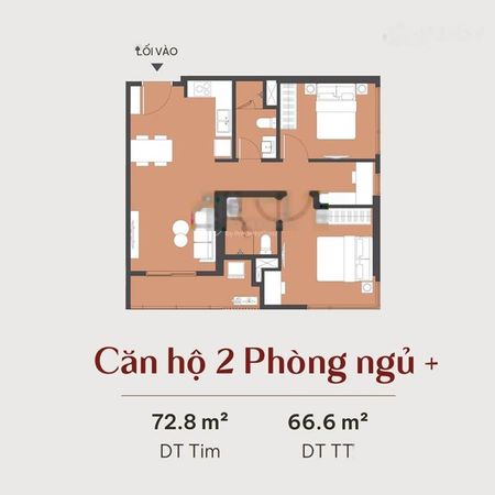 Hàng hot LakeSide! Căn 2N toà U38a, NB 64m2, view ĐB công viên hồ - Bán giá gốc ++ nhỏ