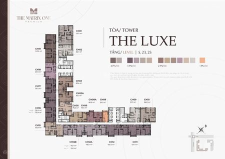 Căn 3 ngủ the matrix one giá từ 14 tỷ - view hồ hướng đông nam siêu đẹp - 2 mặt tiền