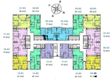 Bán căn hộ 81 m2, 3PN-2WC, tầng trung, căn góc, tòa TĐC Park 3 Eurowindow River Park, lh 0772272886