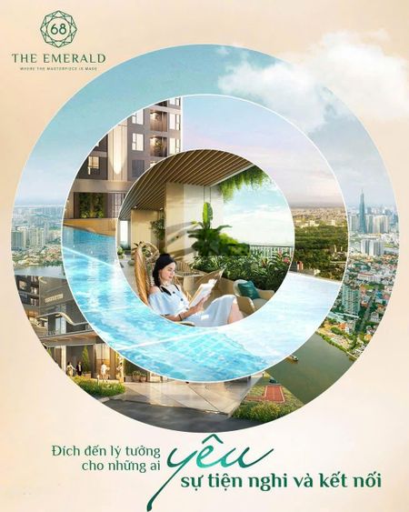 The Emerald 68 - A12.09 - 2PN góc ban công lồi, view LandMark - chỉ TT 20% tới nhận nhà 9/2026