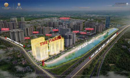 2ngủ 61m2 view hồ san hô - the paris - vinhomes oceanpark