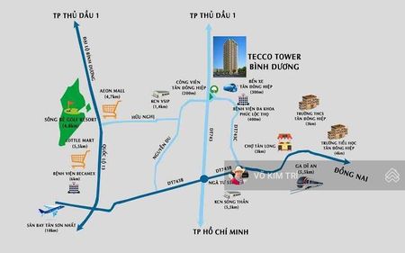 Cc tecco tower dĩ an 2pn 2wc ban công view đẹp giá 1,57tỷ lh: 0918220978 mr.trí