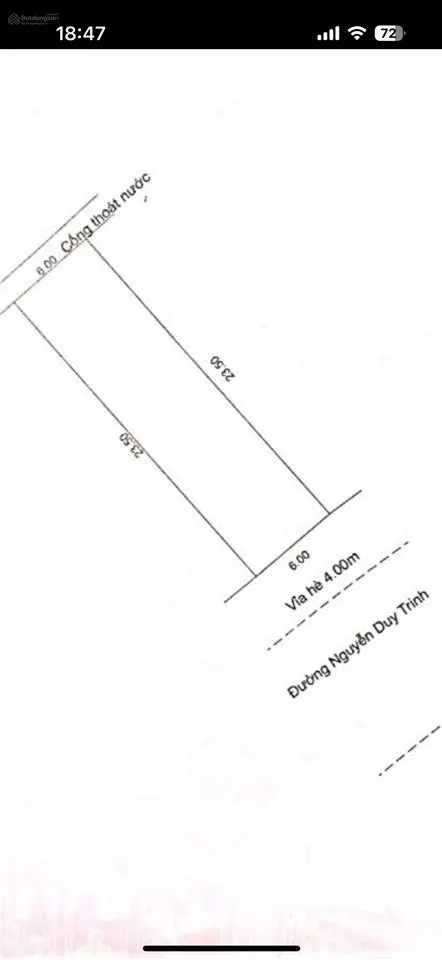 Nguyễn duy trinh mặt tiền 6m, sát an nông , sát toà 36tầng