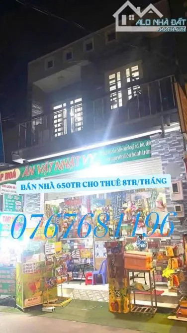 Bán gấp nhà NGAY KHU CHỢ BÌNH CHÁNH đang cho thuê 8triệu/tháng - 120m2 - 650triệu