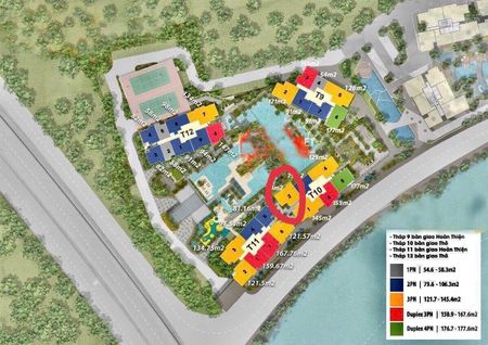 Bán chung cư The Infinity Quận 7, 121m2 3pn 2wc nhà thô giá 10,5tỉ TL, tầng cao