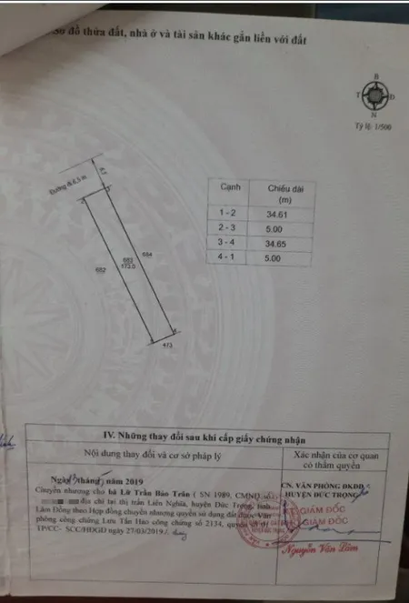 Bán  đất thổ cư 173m² tại đường Quốc lộ 27, Xã Liên Hiệp, Huyện Đức Trọng, Lâm Đồng giá 850 triệu