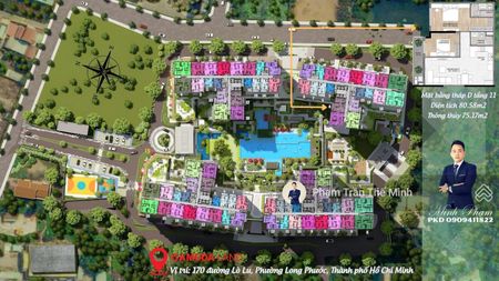Elysian chuyển nhượng căn 2PN - 80.58m2 view hồ bơi tầng trung. Giá bán 5.595 tỷ bao thuế phí CCMB