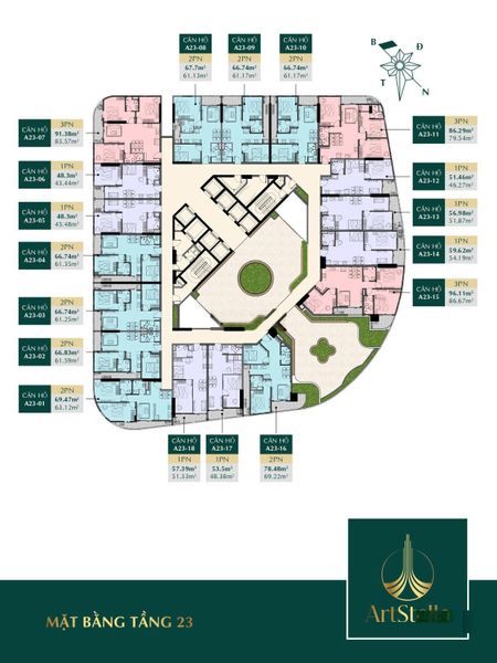 Bán CH đẹp xuất sắc tại ArtStella, 1,8 tỷ, 48 m2, Bình Thắng, Dĩ An, Bình Dương
