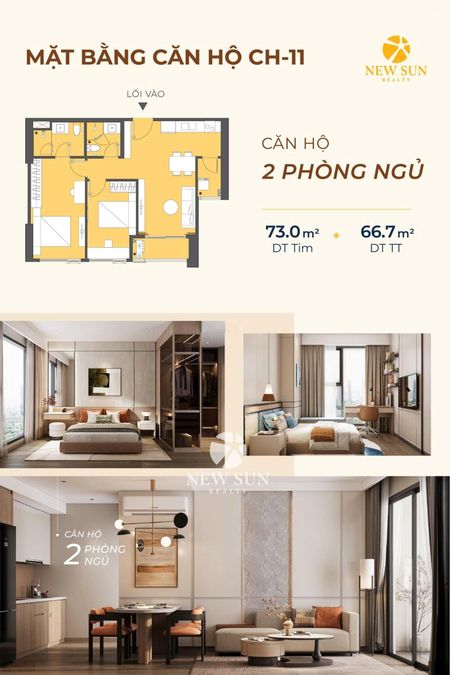 Căn hộ 3pn - 79,1m2 - 6,25 tỷ view trực diện sông, không bị chắn view dự án masteri rivera đà nẵng