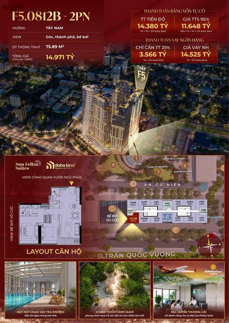 Mở bán dự án CC cao cấp Sun Feliza Suite Cầu Giấy