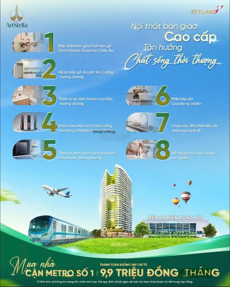 Căn hộ liền kề Ga Metro Suối Tiên, chỉ từ 38,5tr/m2,ngân hàng BIDV bảo lãnh,thanh toán 20% nhận nhà