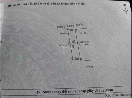 Bán đất tại khối cổ an tây, điện nam đông, điện bàn, quảng nam. dt 101,8m2. giá 1tỷ250. bê tông 3m