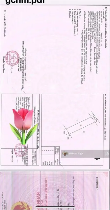 Bán đất tam phước 6x27 sổ riêng thổ cư