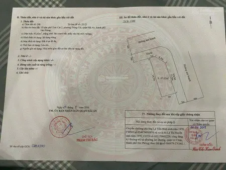 Bán đất tđc tràng cát lô góc 2 mặt đường diện tích 67,62m2 giá chỉ hơn 3 tỷ cực đẹp