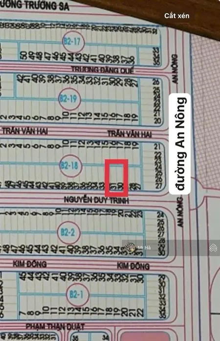 Bán lô mặt tiền đường nguyễn duy trinh, hoà hải, ngũ hành sơn, đà nẵng, (6 x 23,50) = 141m2
