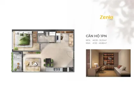 Căn 1pn + dt 53,55m2, 5% ký hđ, thanh toán chỉ 10% đến khi nhận nhà. htls 24 th. 0938 656 ***