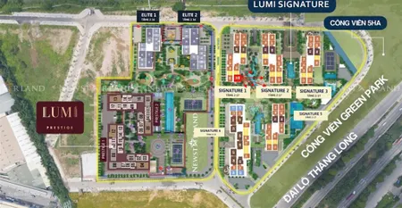 Bán căn duplex 193,3 m² lumi hanoi ban công đông nam tầng cao, 17,076 tỷ bao phí, view bể bơi