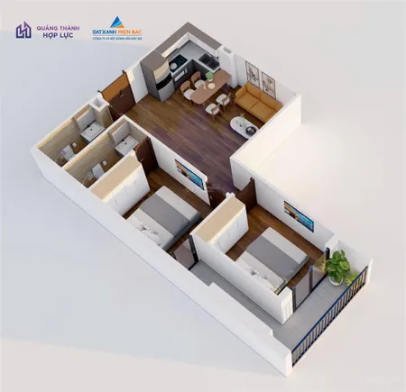 Giá chỉ từ 1 tỷ có ngay căn hộ 2 ngủ 2 vệ sinh tại thanh hóa