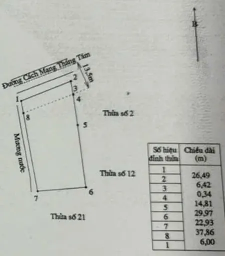 Bán đất 1167m² ngang 27m giá 8 tỷ Phường La Gi