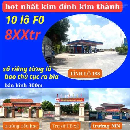 10 lô f0 tại đội 4 kim đính, kim thành, hải dương cũ. nay là xã an thành tphp