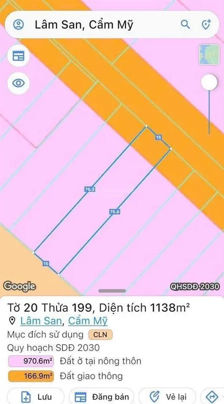 Bán đất chính chủ lâm san cẩm mỹ đồng nai giá tốt