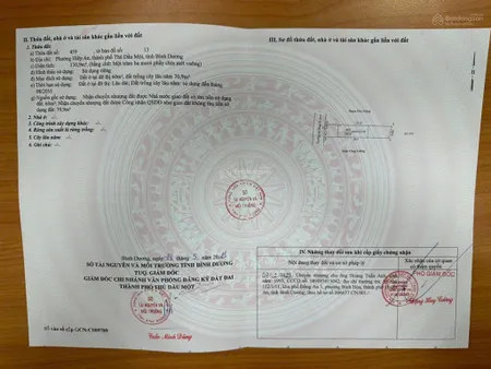 Bán đất chính chủ tại phường hiệp an, thàm phố thủ dầu một, bình dương, diện tích 130.9m2