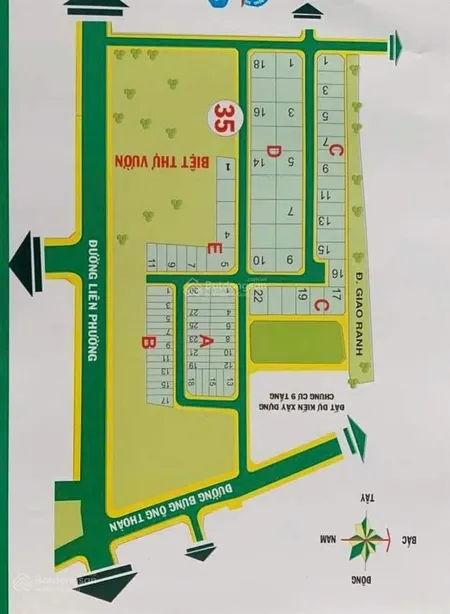 Bán nhanh 331m2 đất ngang 18m hướng bắc ngay liên phường giao bưng ông thoàn quận 9 giá tốt
