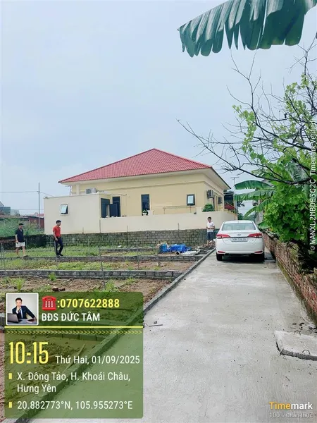 Cần bán đất giá rẻ tại thôn đông tảo dt 60,2m ngay chợ mới đông tảo hưng yên. giá 1 tỷ450