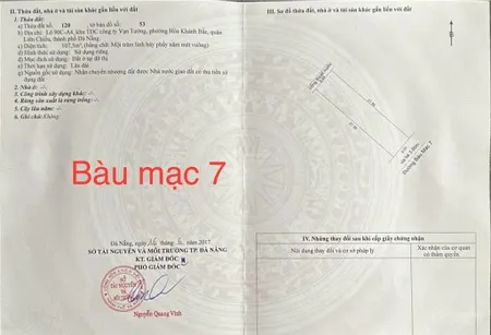 Bán đất đường bàu mạc 7 , hòa minh liên chiểu đà nẵng