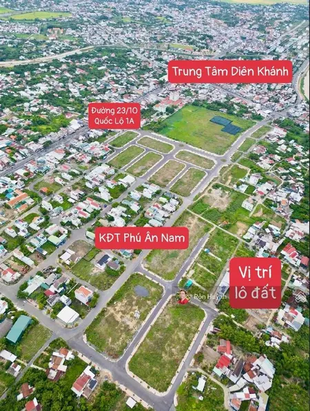 Chính chủ bán lô đất diên an cạnh kđt phú ân nam đường xe hơi giá chỉ 1tỷ330 hướng đông nam
