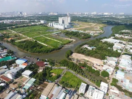 Bán lô đất quốc lộ 50 đường bờ bao, xã phong phú, bình chánh xây dựng tự do sổ đỏ cn, 4,7 tỷ