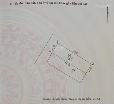 Chính chủ bán 56,7m2 đất vĩnh thanh/vĩnh ngọc sát cầu nhật tân, tứ liên