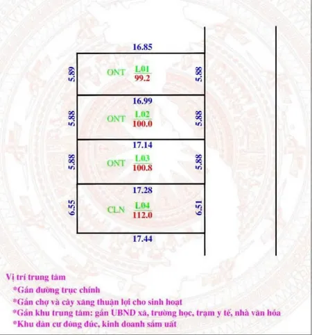 Bán đất 100m² ngang 5.88m giá 2 tỷ Xã Sóc Sơn