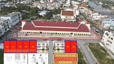 NHÀ GÓC HƠN 13M MẶT TIỀN CHỢ BÁCH HOÁ TỔNG HỢP - CHỢ CÁI VỒN, VĨNH LONG