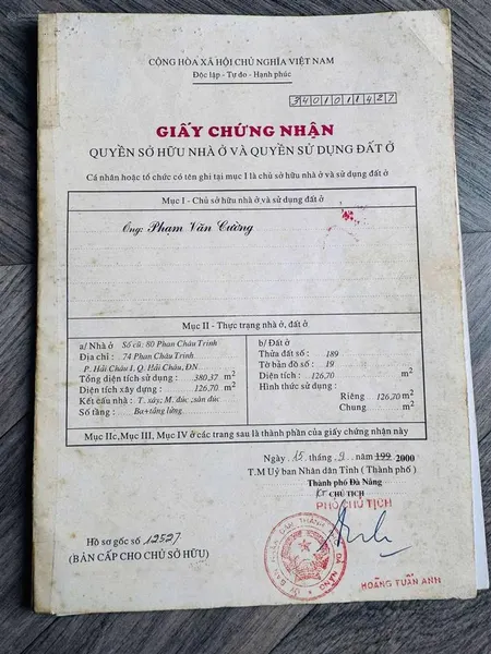 Lô đất mặt tiền đường phan châu trinh, ngay ngã 5 trần quốc toản, hoàng diệu, giá bán 22 tỷ