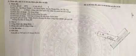 Cần bán đất mặt tiền quốc lộ 61c . ngan 20m tổng diện tích 3062m2 có 302 ont, phòng điền, cần thơ
