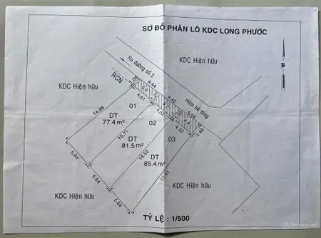 Chính chủ cần bán gấp đất mặt tiền đường số 2 77.4m2 ngang 4.51m nở hậu 5.64m. sổ hồng đầy đủ