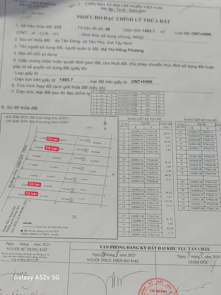 Bán đất 200m² giá 165 triệu Xã Tân Phú
