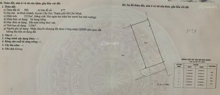 Bán đất 2222m² giá 2.3 tỷ Xã Bình Khánh