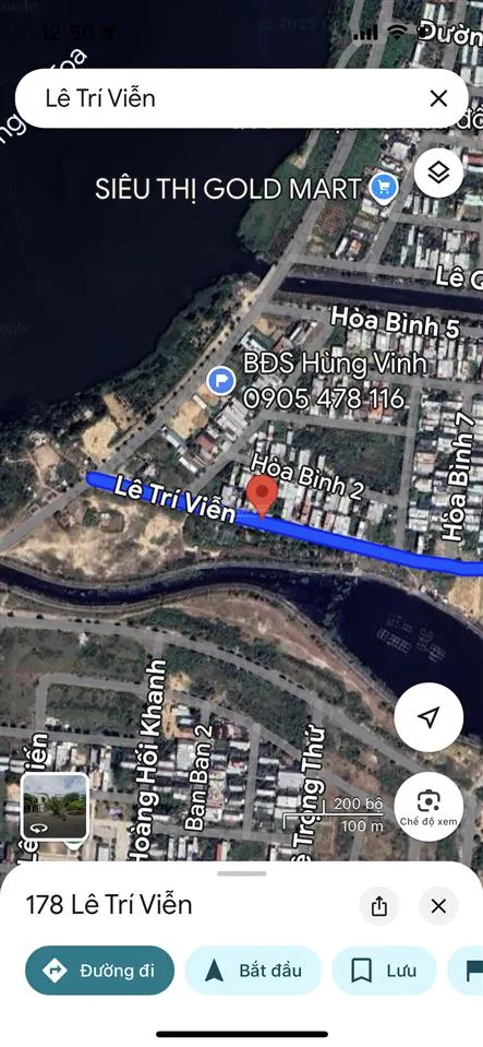 Bán lô đất đường 10,5m lề 5m view hồ đươn lê trí viễn
