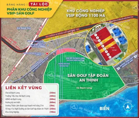 Bán đất nền biển quất lâm nam định giá nhỉnh 1 tỷ/lô. sổ đỏ chính chủ. sát ngay sân golf, khu vsip