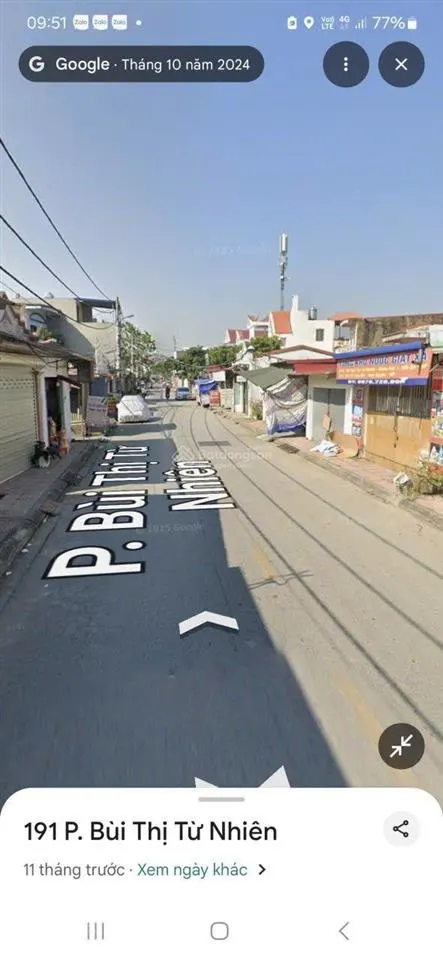 Bán lô đất mặt đường bùi thị tự nhiên gần ngã 4 giao nhau phủ thượng đoạn..vị trí đẹp .dân cư đông